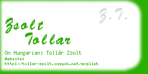 zsolt tollar business card